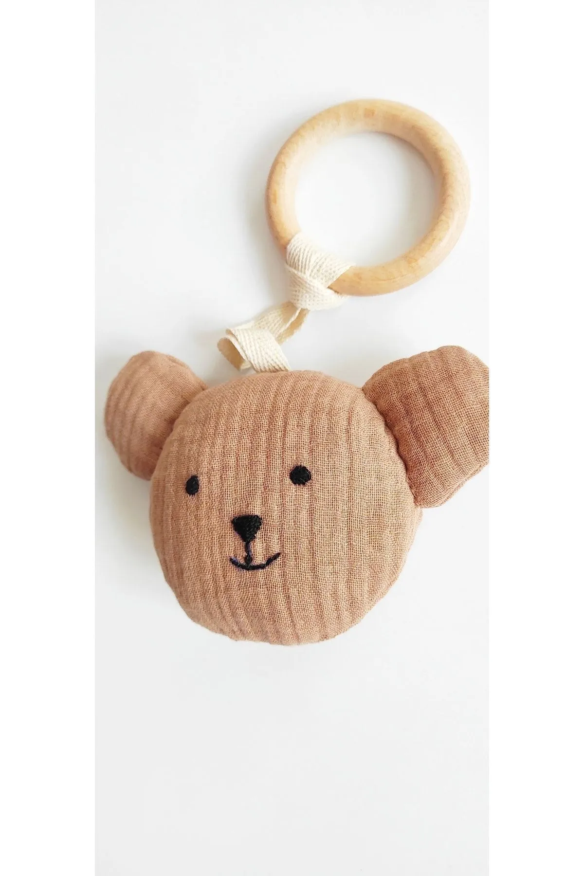 Kahve Sevimli Ayıcık Müslin Oyuncaklı Doğal Ahşap Diş Kaşıyıcı: Bebekler İçin Hem Eğlenceli Hem Fonksiyonel Kahve Sevimli Ayıcık Müslin Oyuncaklı Doğal Ahşap Diş Kaşıyıcı: Bebekler İçin Hem Eğlenceli Hem Fonksiyonel