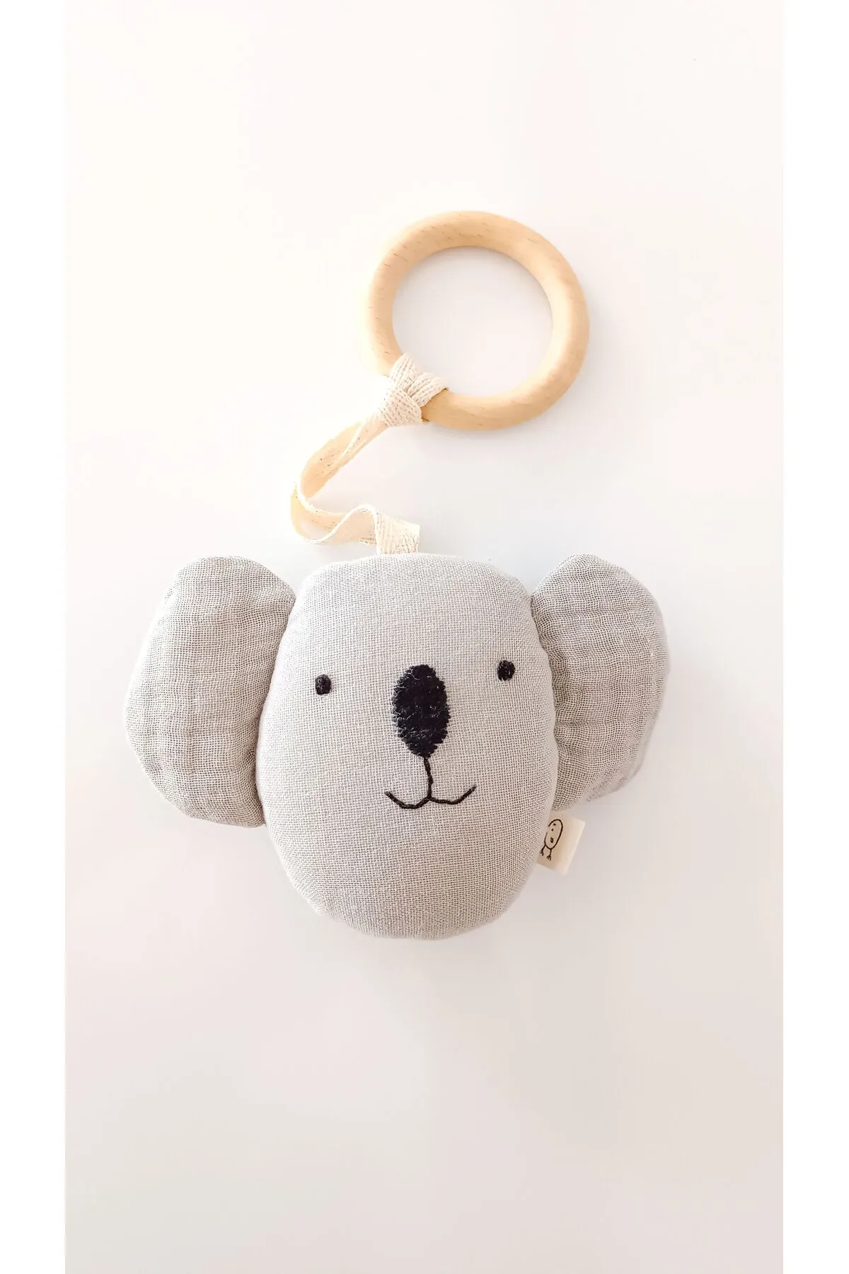 Sevimli Koala Müslin Oyuncaklı Doğal Ahşap Diş Kaşıyıcı: Bebekler İçin Hem Eğlenceli Hem Fonksiyonel