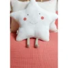Sevimli Ay Ve Yıldız %100 Pamuklu Organik Bebek / Çocuk Odası Dekoratif Müslin Kırlent (2'li Set )