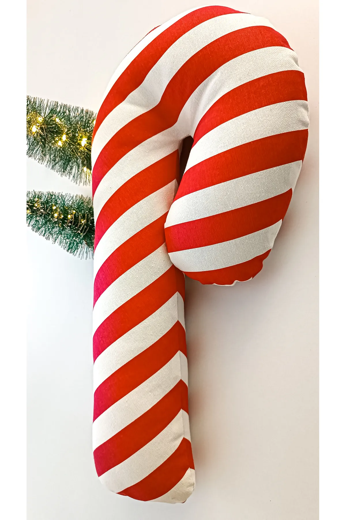 Yılbaşı / Noel Dekoratif Baston Şeker Kırlent / Yastık / Yılbaşı Ağacı