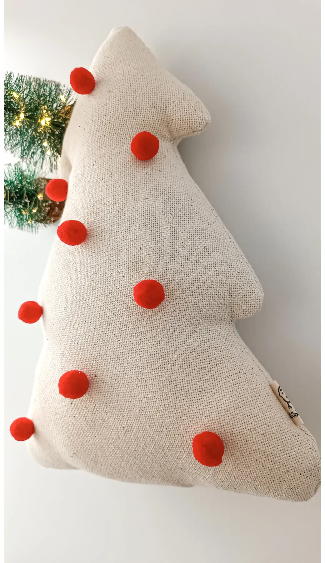 Yılbaşı / Noel Dekoratif Çam Ağacı Kırlent / Yastık / Yılbaşı Ağacı / Yılbaşı Süsü