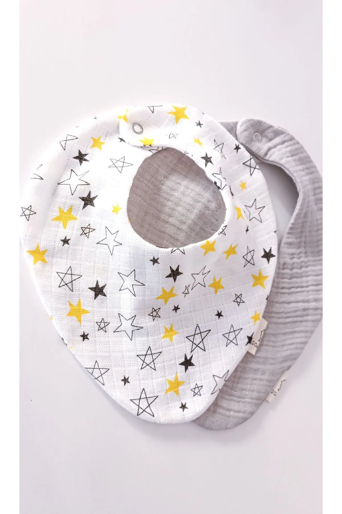 2'li Fular %100 Pamuklu Organik 4 Katlı ve 8 Katlı Müslin Bebek Salya Önlüğü / Yakalık