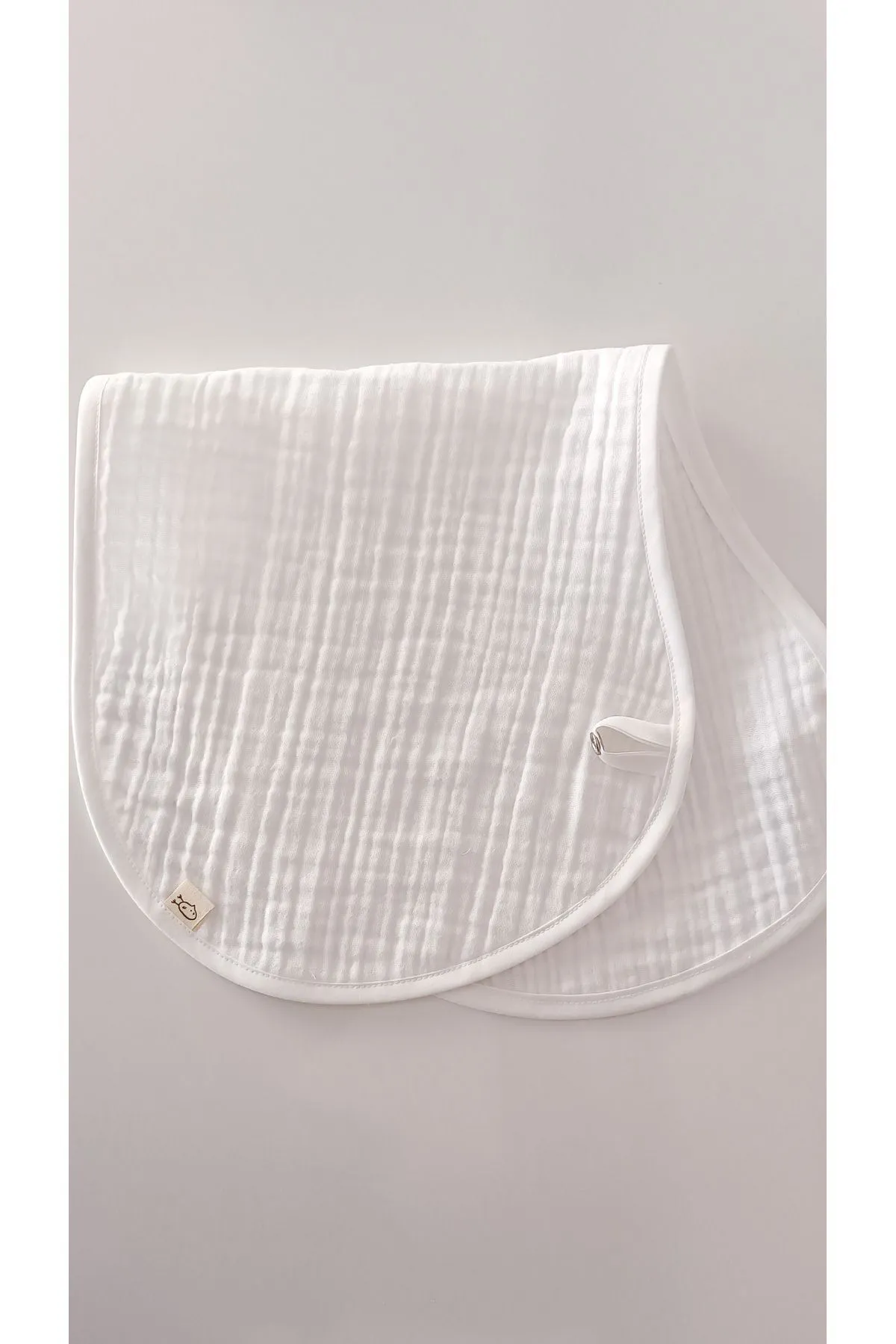 2'li %100 Pamuklu Organik Gri 4 Katlı Müslin Bebek Omuz Örtüsü / Müslin Ağız Mendili