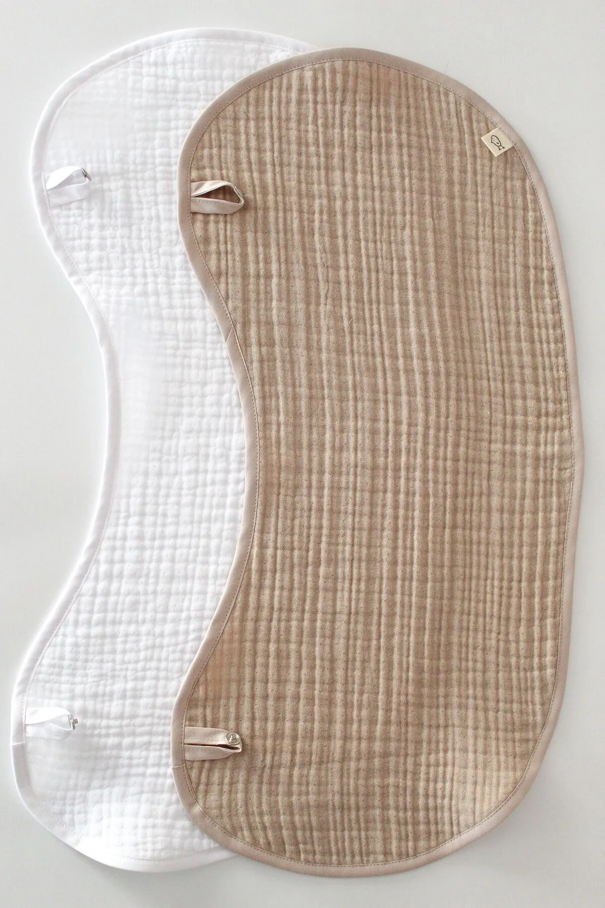 2'li %100 Pamuklu Organik Kum Beji 4 Katlı Müslin Bebek Omuz Örtüsü / Müslin Ağız Mendili