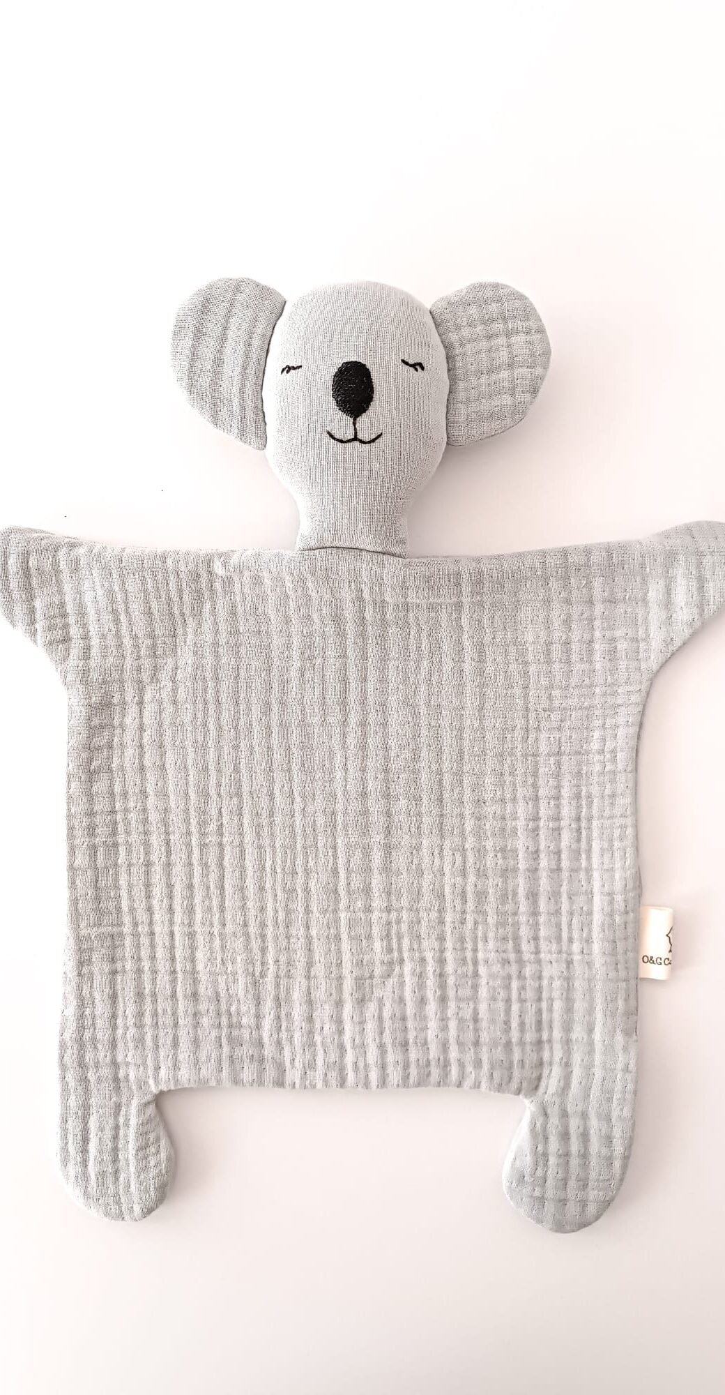 Sevimli Koala %100 Pamuklu 8 Katlı Müslin Uyku Arkadaşı/ Bebek Hediyelik / Oyuncak