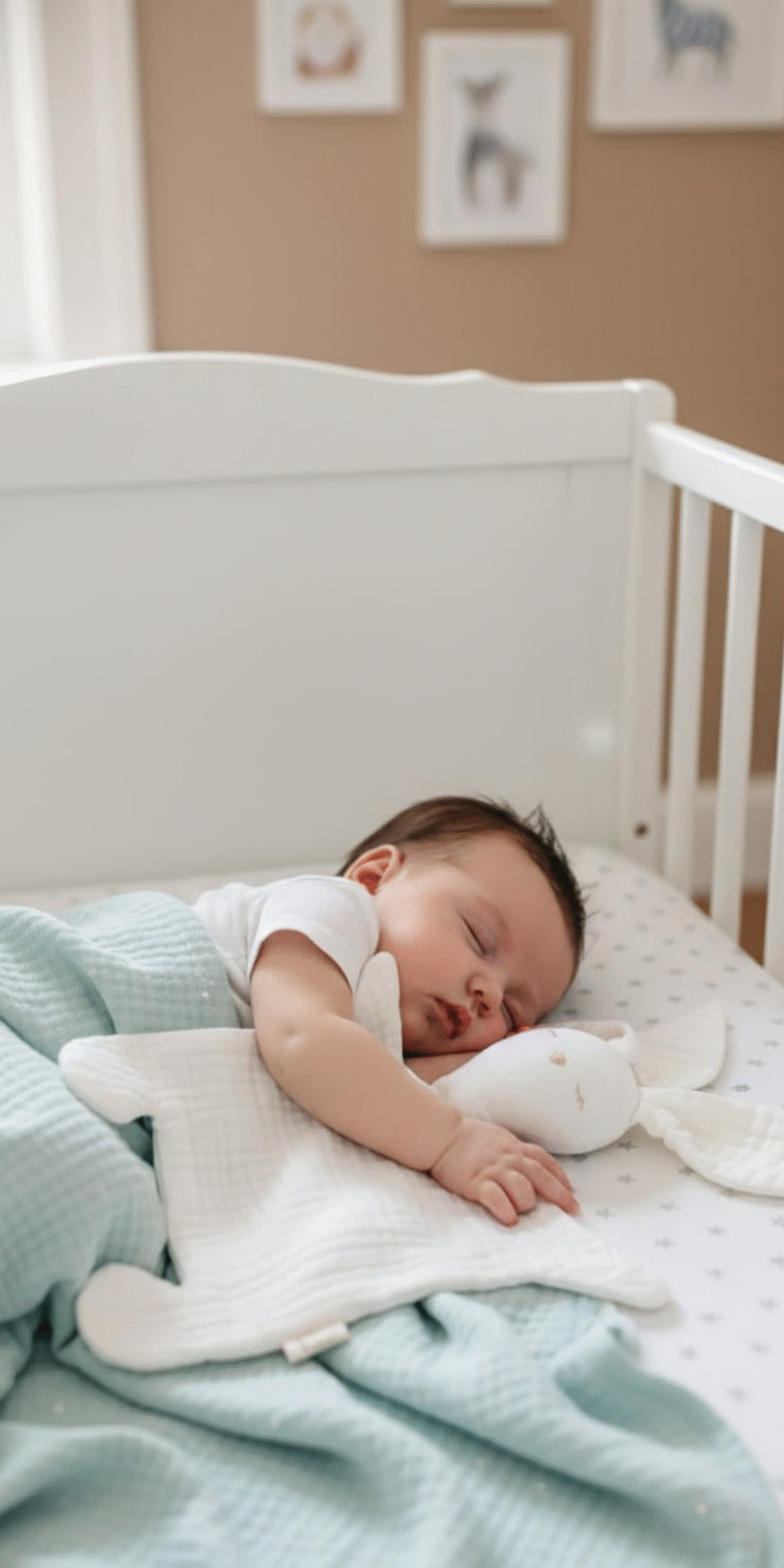 Ekru Tavşancık %100 Pamuklu 8 Katlı Müslin Uyku Arkadaşı/ Bebek Hediyelik / Oyuncak