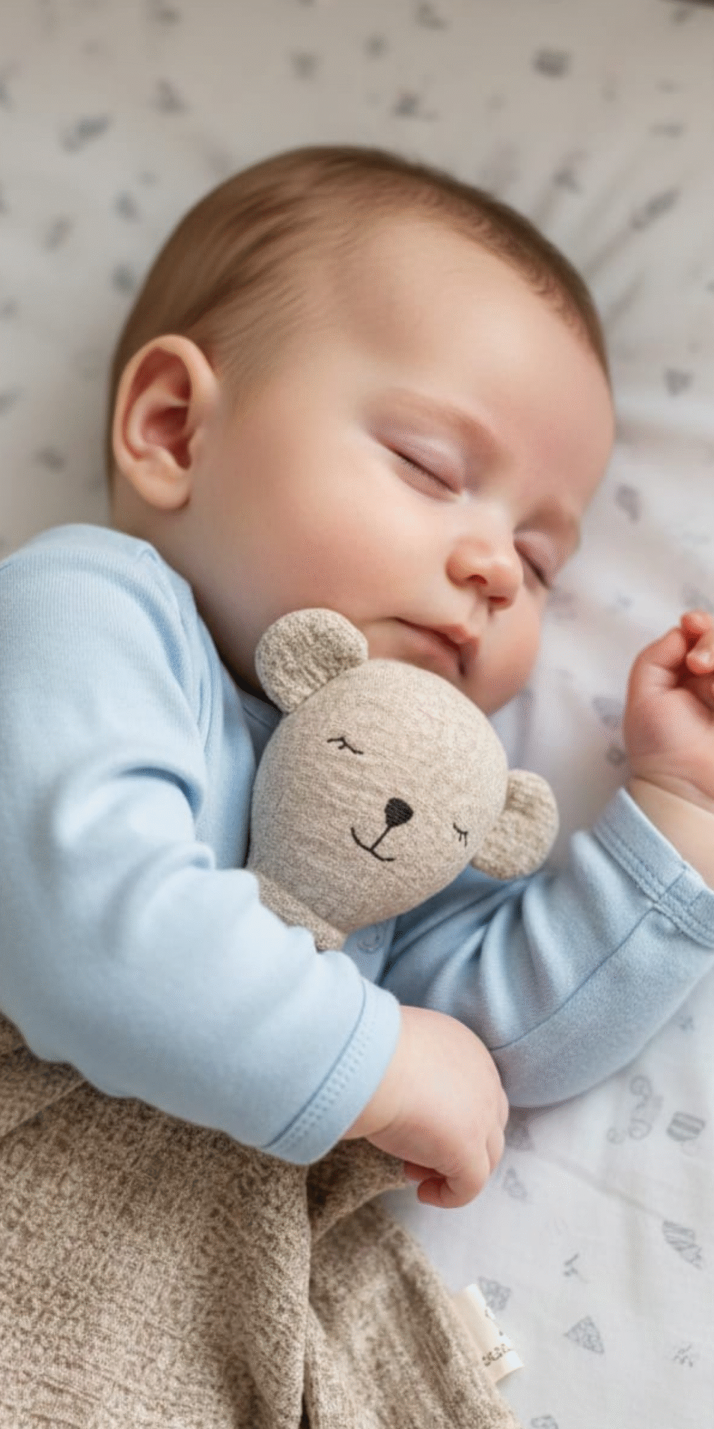 Kum Beji Sevimli Ayıcık %100 Pamuklu 8 Katlı Müslin Uyku Arkadaşı/ Bebek Hediyelik / Oyuncak