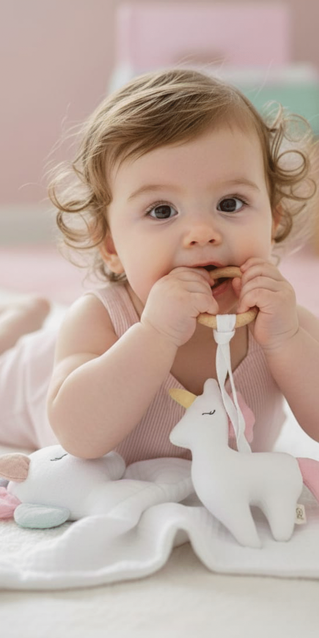 Unicorn Set %100 Pamuklu 8 Katlı Müslin Uyku Arkadaşı- Diş Kaşıyıcı / Bebek Hediyelik / Oyuncak