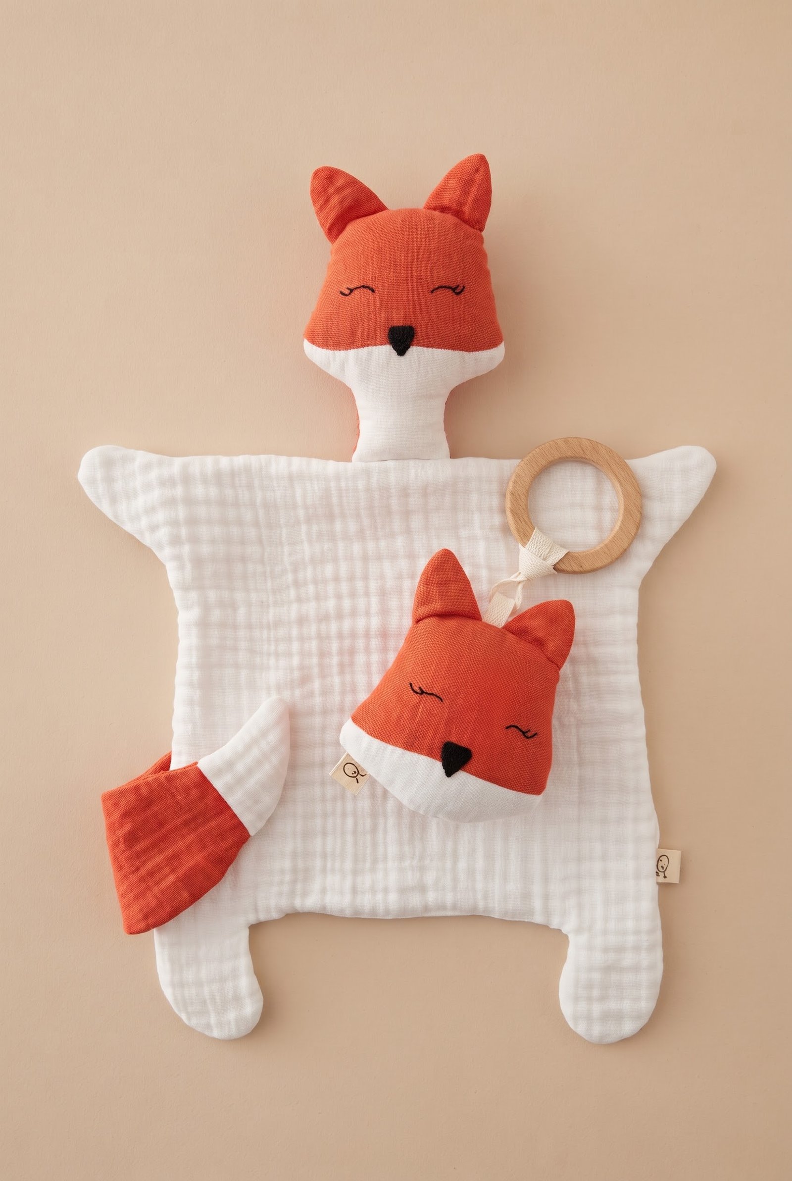 Tilki Premium Set - %100 Pamuklu Müslin Bebek Seti / Bebek Hediyelik - Görsel 5